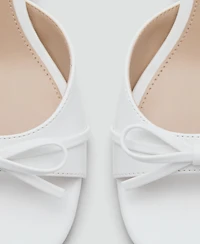 Mango Women's Bow Heel Sandals