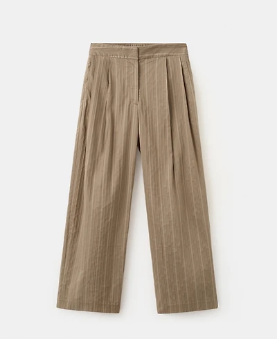 Mango Women's High-Waist Straight Pants