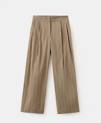 Mango Women's High-Waist Straight Pants