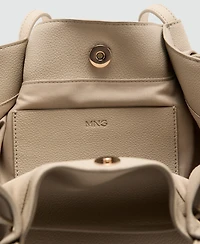 Mango Women's Medium Faux-Leather Shoulder Bag