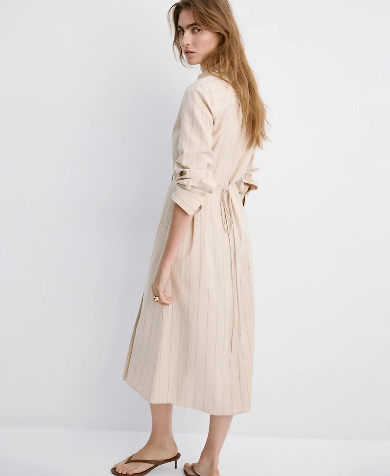 Mango Women's Striped Shirt Dress