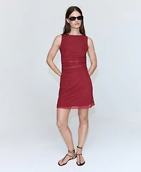 Mango Women's Polka Dot Tulle Dress
