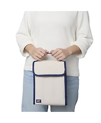 Lands' End Small Cooler Bag Polyester Canvas, Soft Lunch Box for Women and Men