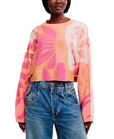 Free People Women's Mia Oversized Crewneck Sweater