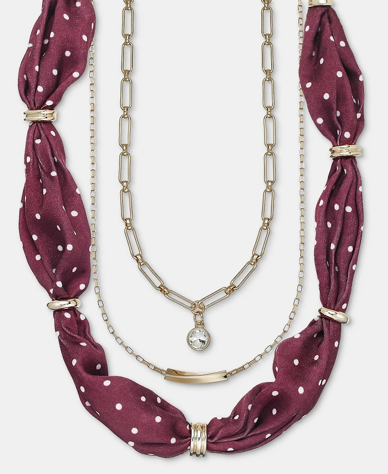 On 34th Layered Scarf Three-Row Necklace, Macy's Exclusive