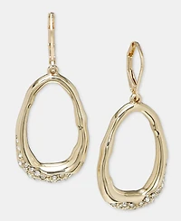 Style & Co Glass Crystal Oval Drop Earrings, Macy's Exclusive