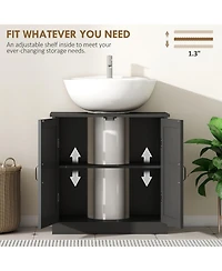 Phying Pedestal Sink Cabinet Freestanding Bathroom Sink Storage Cabinet with Shelf Multifunctional Under Sink Organizer for Bathroom Home Decor