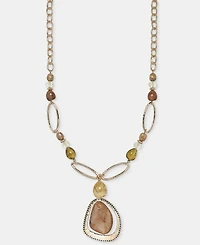 Style & Co Multi-Jewel and Link Pendant Necklace, 30" + 3" extender, Macy's Exclusive