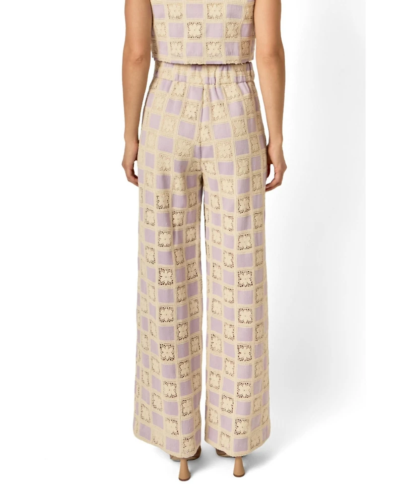 English Factory Women's Crochet Long Pants