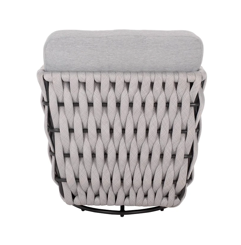 Augusta Home Nicole Rope Patio Swivel Chair