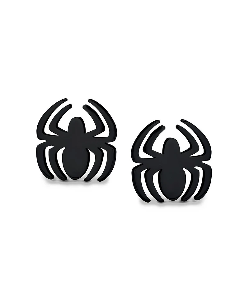 Bling Jewelry Widow Spider Stud Piercing Earrings Illusion Plug Stainless Steel Screwback