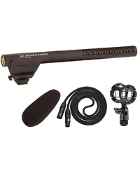 Sennheiser Mke 600 Shotgun Microphone Kit - Xlr Video Mic with Shockmount, Cable & Foam Windscreen