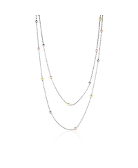 Spero London Dorissa Multicolour Sterling Silver Beaded Double Necklace