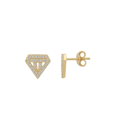 Spero London Sterling Silver Diamond Stud Earring