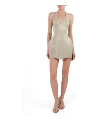 Nocturne Women's Snake-Print Boned Mini Corset Dress
