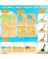 Gnuadz Beach Sand Toys Sandbox Bucket Truck Molds Castle Kit