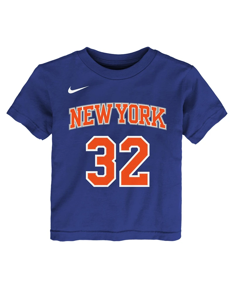 Nike Toddler Karl-Anthony Towns Blue New York Knicks Icon Name Number T-Shirt