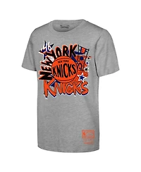 Mitchell Ness Toddler Heather Gray New York Knicks Play By T-Shirt