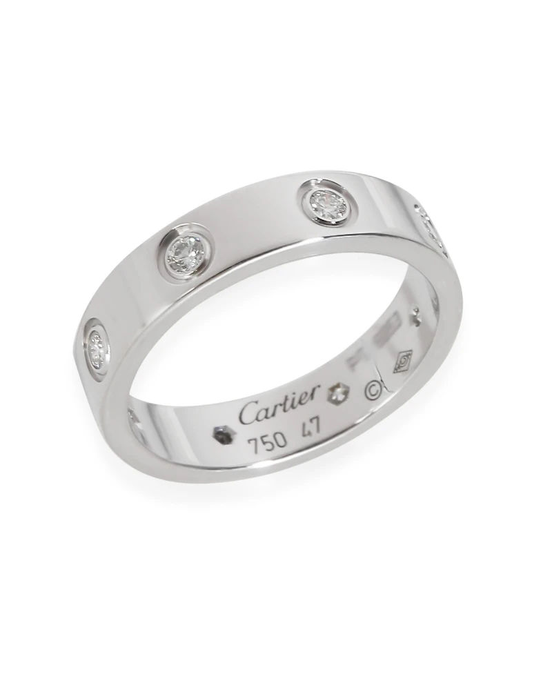 Pre-Owned Cartier White Gold Diamond Small Model Love Ring