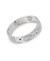 Pre-Owned Cartier White Gold Diamond Small Model Love Ring