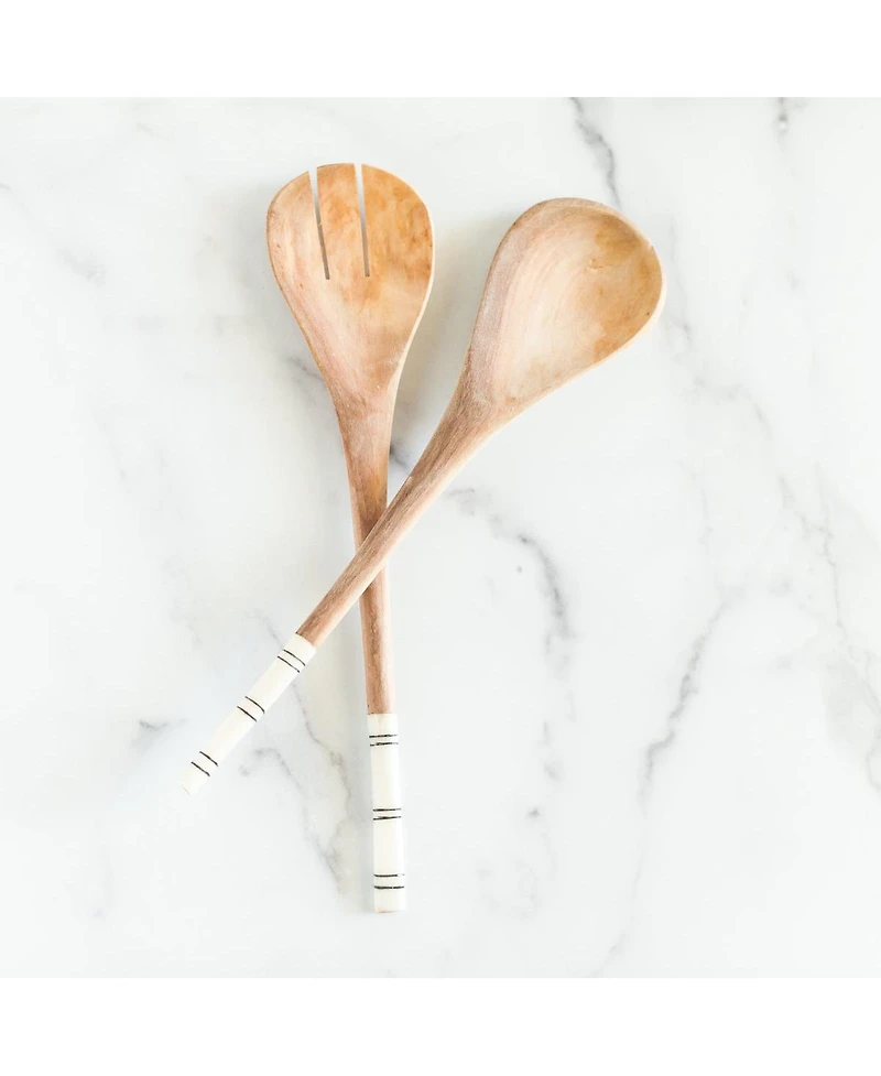 Creative Women, Striped Salad Servers