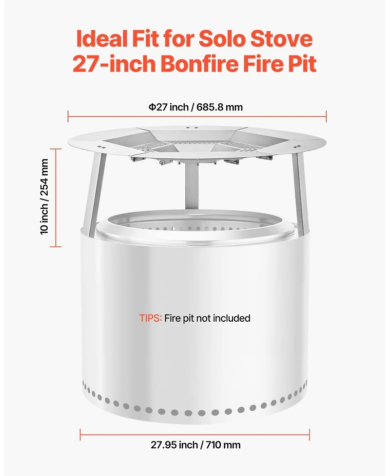 Cozito Fire Pit Heat Deflector