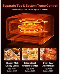 Cozito Electric Pizza Oven, 12 inches Countertop Pizza Cooker with 5 Presets