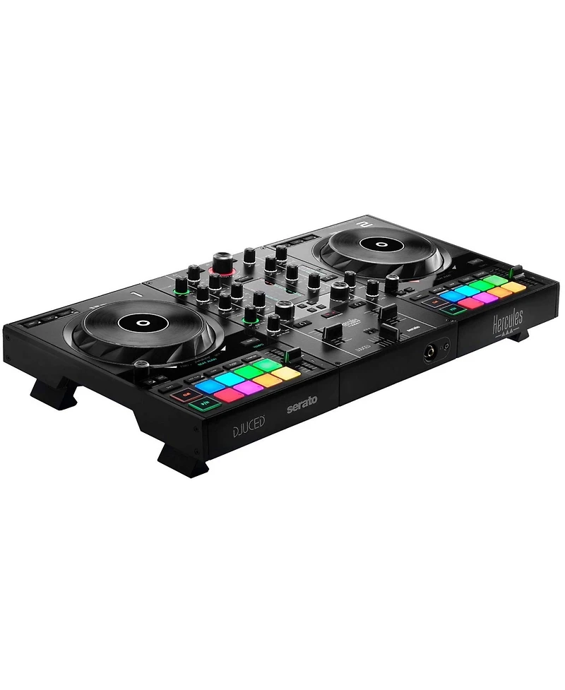 Hercules DjControl Inpulse 500 2-Channel DJ Controller with Retractable Feet, Software and Accessories
