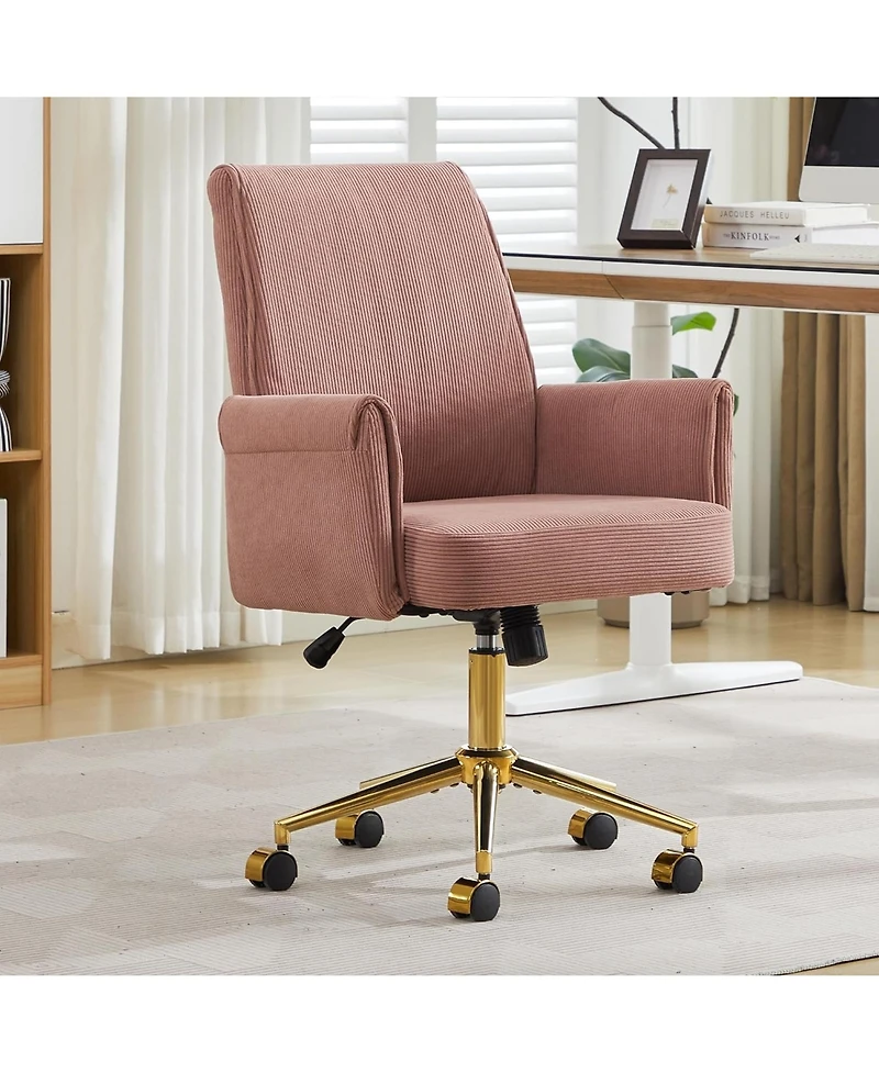 Rainsken Striped Velvet Office Chair