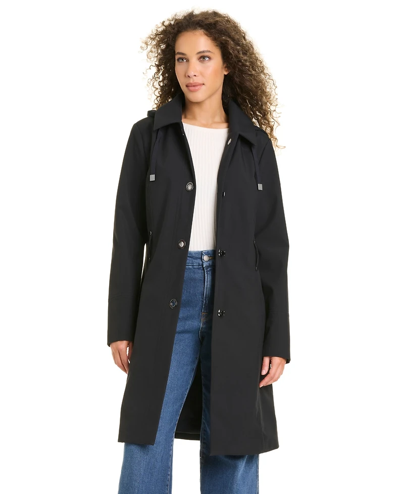 Jones New York Women's Belted Softshell Coat