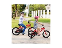 Hongge 16 Inches Kids Bike with Led Lights, Adjustable Carbon Steel Bicycle-4-7 Years