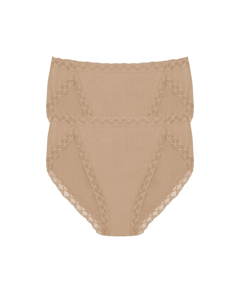 Natori Women's Bliss Supima Cotton French Cut Briefs -Pack