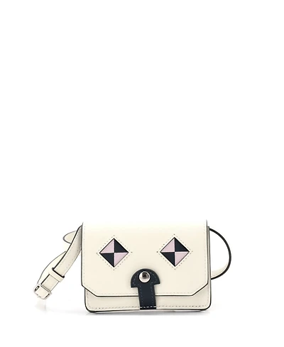 Pre-Owned Hermes Chien Card Holder with Strap Swift and Chevre Mysore