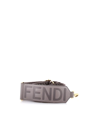 Pre-Owned Fendi Logo Strap You Shoulder Strap Check Canvas and Leather