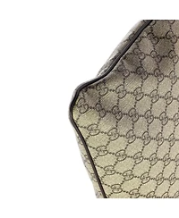 Pre-Owned Gucci Large Zip Top Messenger Bag Gg Coated Canvas