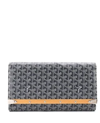 Pre-Owned Goyard Mm Monte Carlo Clutch Coated Canvas