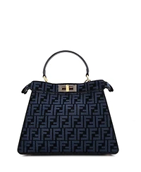 Pre-Owned Fendi Medium Peekaboo ISeeU Bag Zucca Tapestry