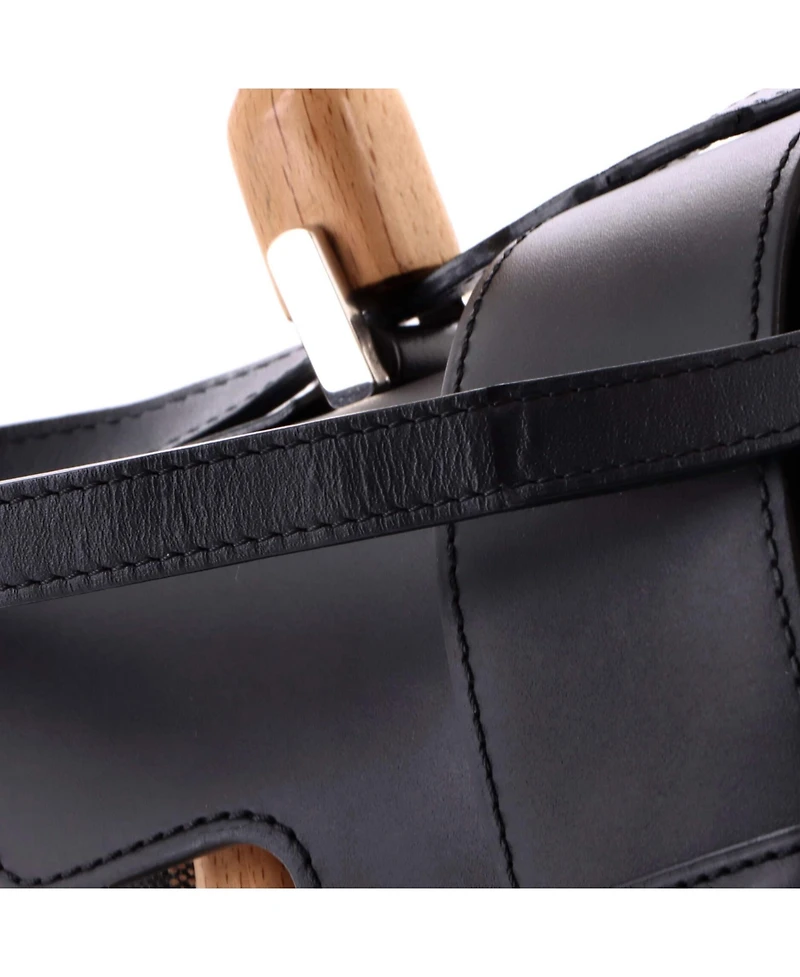 Pre-Owned Goyard Pm Saigon Top Handle Bag Coated Canvas with Leather