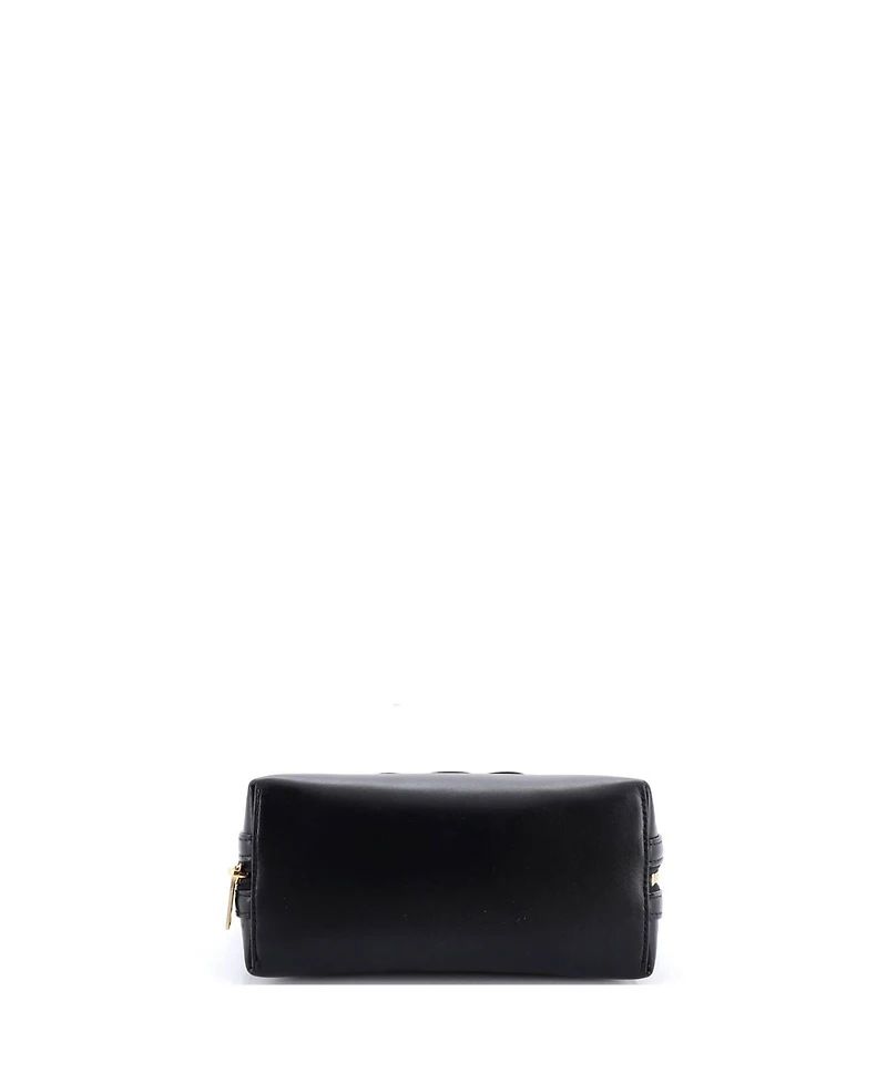 Pre-Owned Celine Cuir Triomphe Zip Around Chain Clutch Leather
