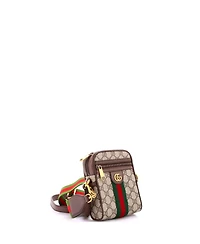 Pre-Owned Gucci Mini Ophidia Messenger Bag Gg Coated Canvas