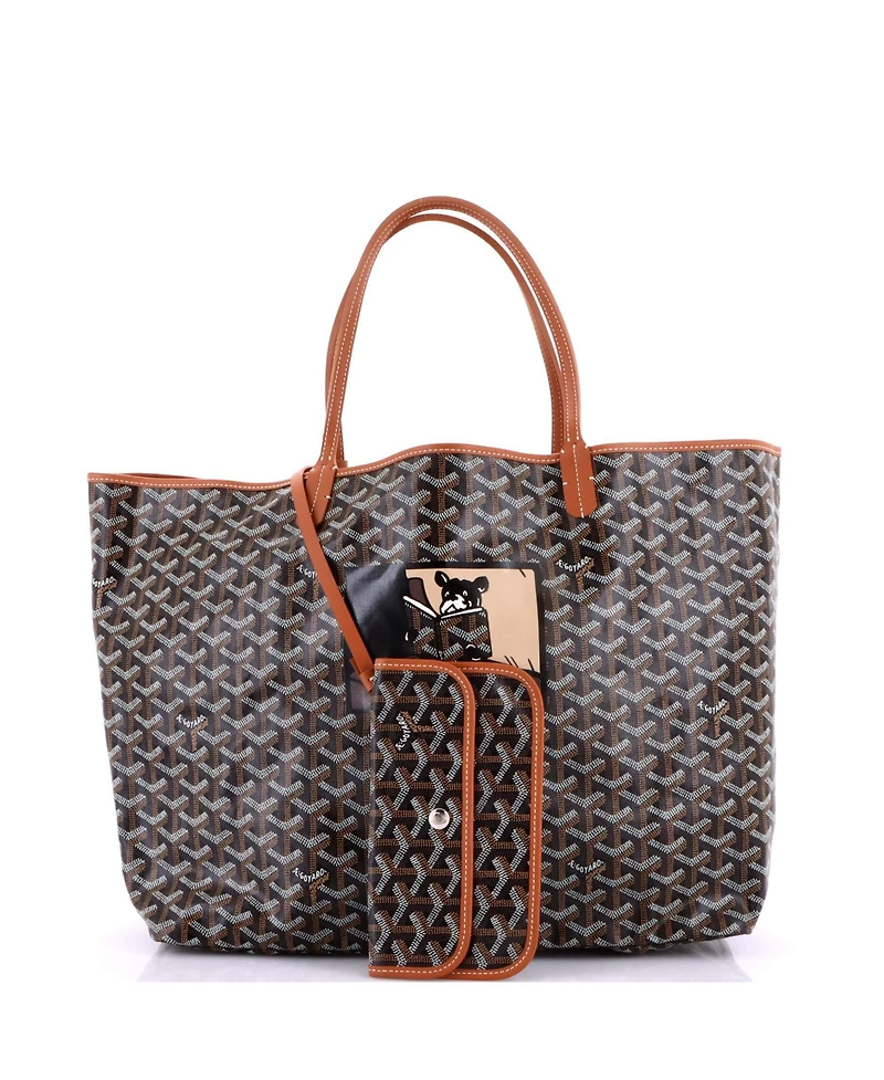 Pre-Owned Goyard Gm Saint Louis Tote Printed Coated Canvas