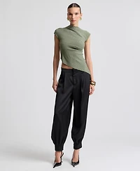 Avec Les Filles Women's Pleated Balloon Pants