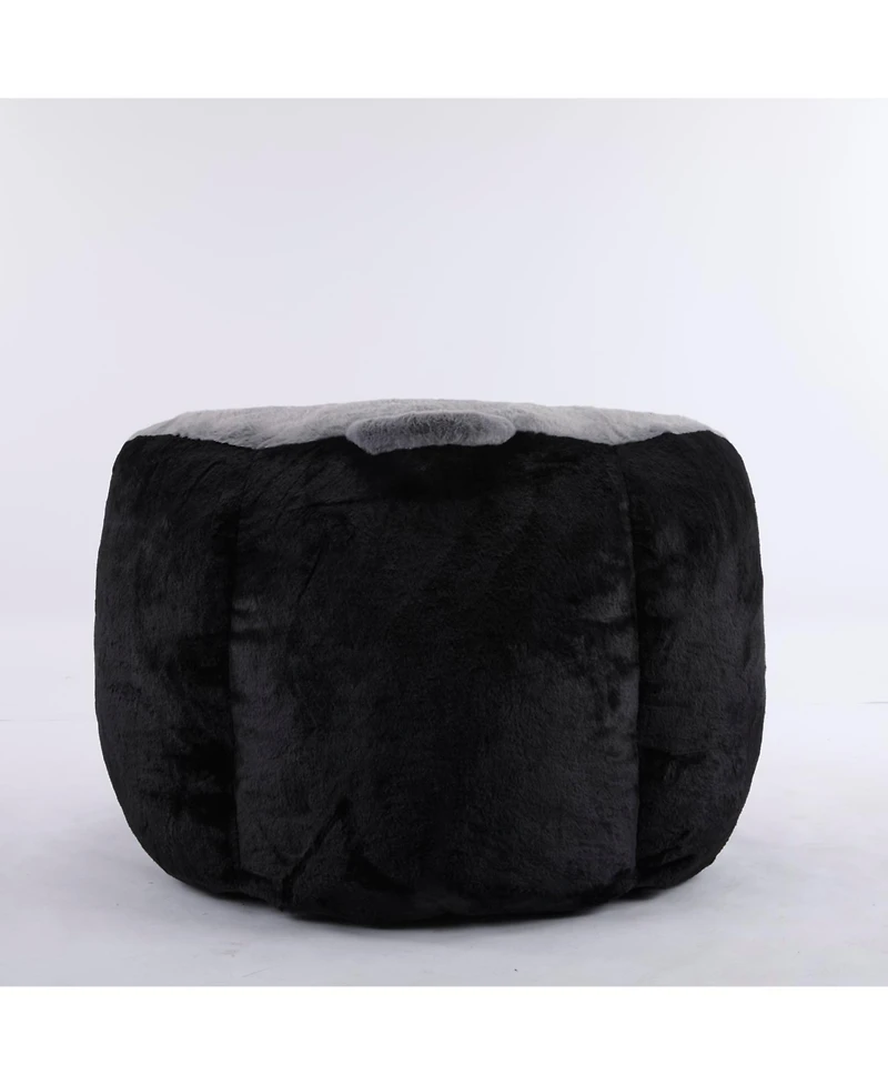 Rainsken Bean Bag Chair, Faux Fur with Filler Included, Multicolor Couch Filled, for Bedroom Living Room Reading