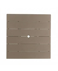 Clihome 37.8" Square Hdpe Patio Table, Outdoor Dining Foldable Design
