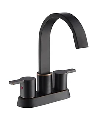 Phying Bathroom Faucet For bathroom Sink With Two Handles And Supply Lines