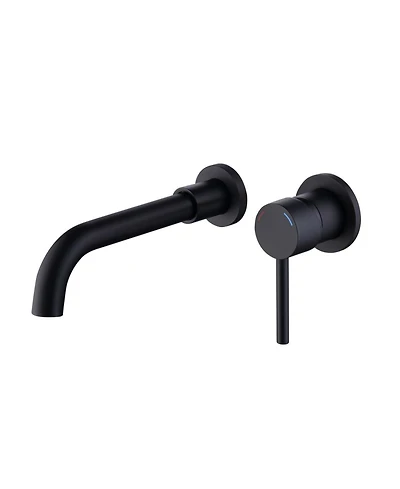 Phying Wall Mount Faucet for Bathroom Sink or Bathtub, Single Handle 2 Holes Brass Rough-in Valve Included