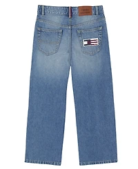 Tommy Hilfiger Girls' 7-16 Wide-Leg Jeans