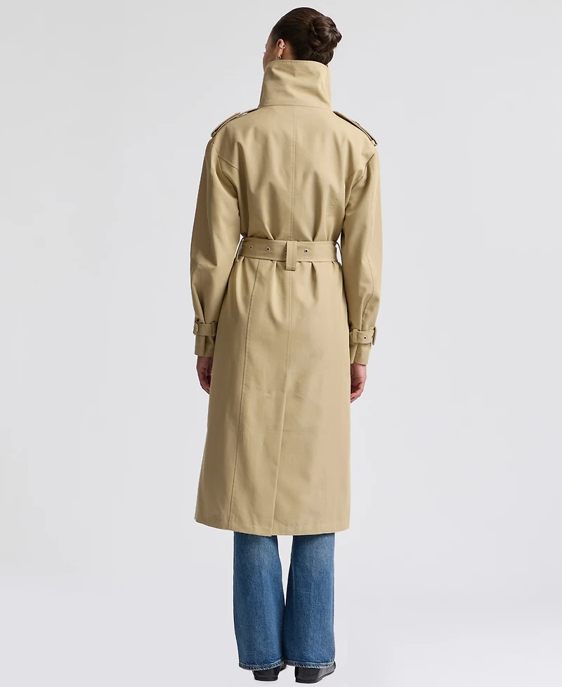 Avec Les Filles Women's Funnel Neck Slouchy Trench