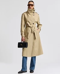 Avec Les Filles Women's Funnel Neck Slouchy Trench