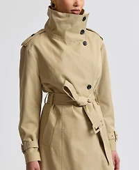 Avec Les Filles Women's Funnel Neck Slouchy Trench